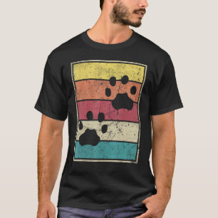 T-shirt Empreintes Leopard Retro Vintage Avec Str Classiqu
