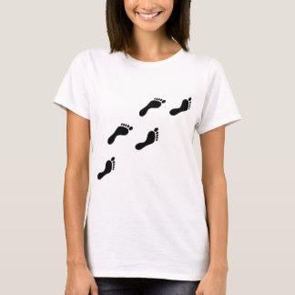 T-shirt empreintes noires