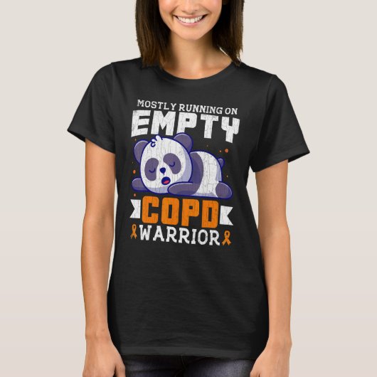T-shirt Empty COPD Warrior Awareness Support Month Orange (Devant)