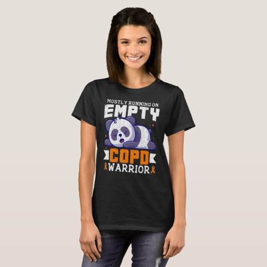 T-shirt Empty COPD Warrior Awareness Support Month Orange  (Devant entier)