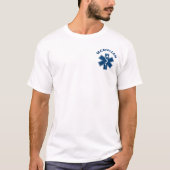 T-shirt EMT EMS Paramètre bleu (Devant)