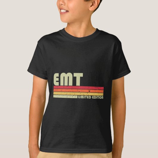 T-shirt Emt Funny Titre de l'emploi Profession Anniversair (Devant)