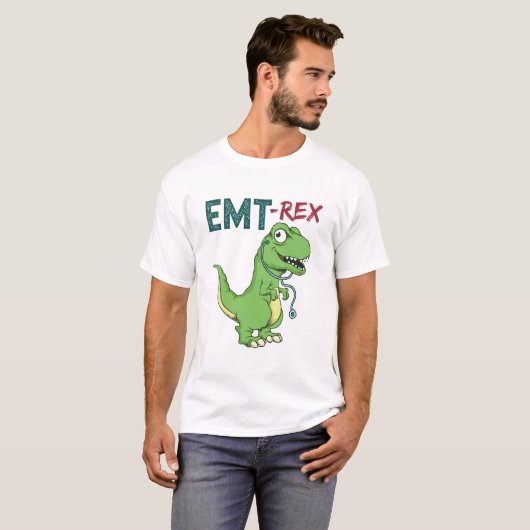 T-shirt EMT Rex EMT Paramedic Emergency Services (Devant entier)