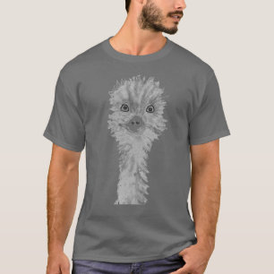 T-shirt Emu Birds Amusant Humour Ostrich Emo Animal gris