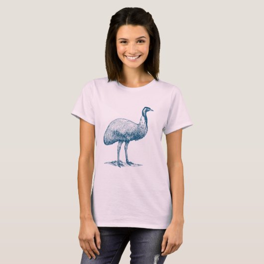 T-shirt Emu - Bleu Océan (Devant entier)