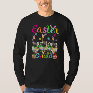 T-shirt Emu Bunny Ear Drôle Easter Squad Emu Bird Happy Ea