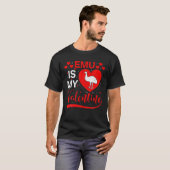 T-shirt Emu Est Mon Coeur Drôle Valentin Emu Valentines (Devant entier)