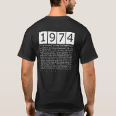 T-SHIRT EN 1974 (Dos)