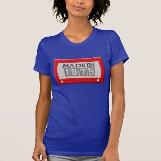 T-shirt En 1975 pièce en t inspirée FAITE d'ANNIVERSAIRE (Devant)