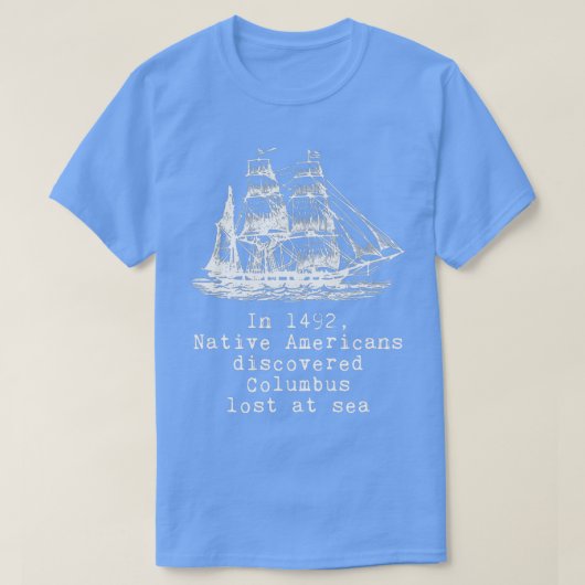 T-shirt En Amérindiens découvrent Co (Design devant)