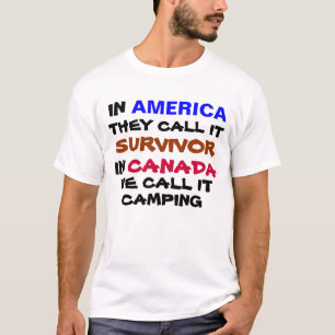 T-shirt en Amérique ils l'appellent survivant dans le