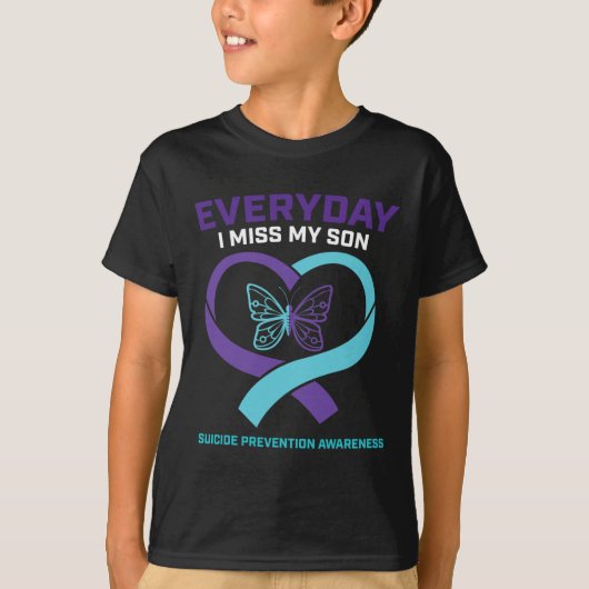 T-shirt En Amour Mémoire Fils Prévention Suicide Sensibili (Devant)