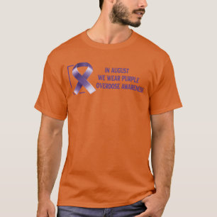 T-shirt En août nous portons violet Internationale Overdos