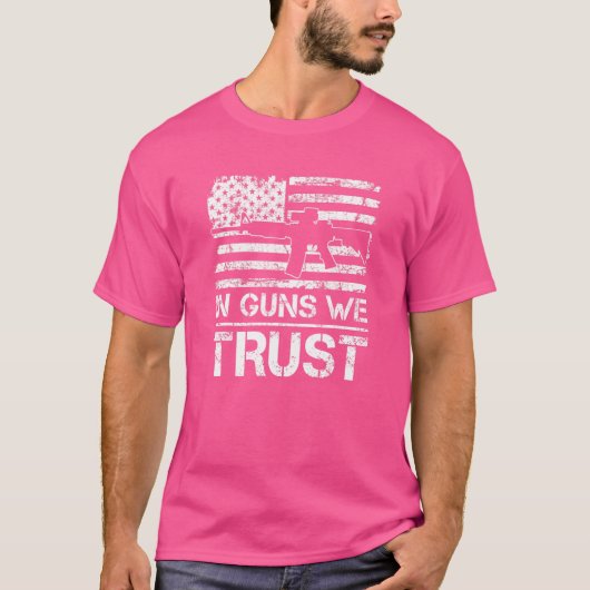 T-shirt En Armes à feu nous faisons confiance 2ème Amendem (Devant)