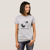 T-shirt En attendant dans l'espace - gris (Devant entier)