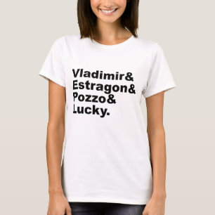 T-shirt En attendant Godot - Vladimir Estragon Pozzo Lucky