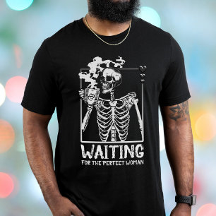 T-shirt En Attendant Le Skeleton Femme Parfait
