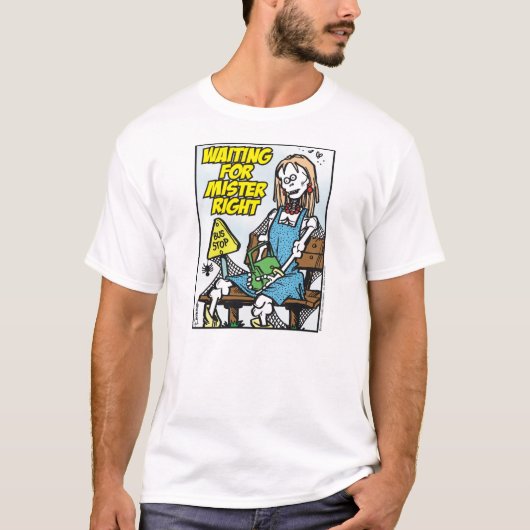 T-shirt En Attendant M. Right (Devant)