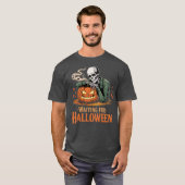 T-shirt En attente d'Halloween (Devant entier)