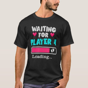 T-shirt En Attente Du Joueur 4 Chargement De La Grossesse