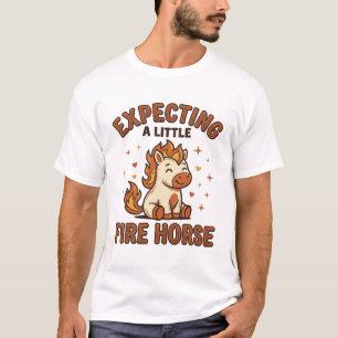 T-shirt En attente d'un petit cheval de feu Vintage Baby S