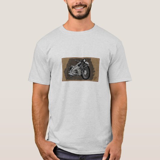 T-shirt "En avant de lui est le temps" vue - par des (Devant)