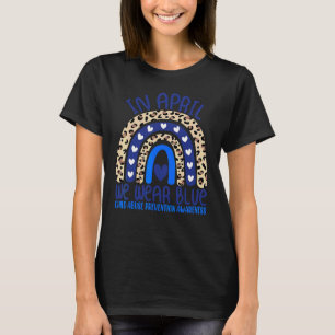 T-shirt En Avril, Nous Portons Bleu Cool Prévention De La