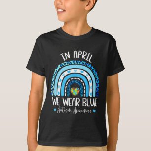 T-shirt En Avril Nous Portons Blues Sensibilisation sur l'