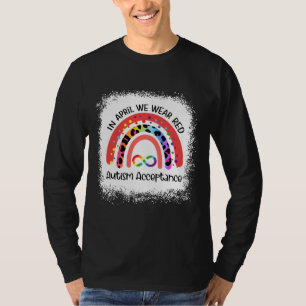 T-shirt En Avril Nous Portons Rouge Plutôt Autisme Les Gen