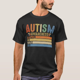 T-shirt En Avril On Porte Du Bleu, Mois De La Sensibilisat