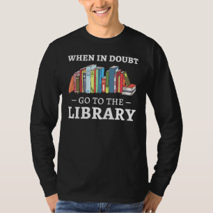 T-shirt En Cas De Doute Allez À La Librairie Book Club Boo