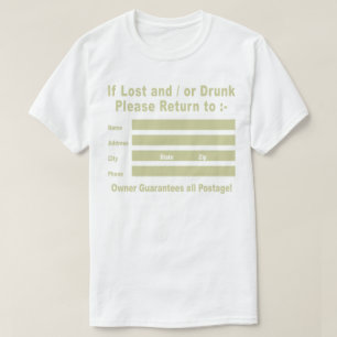 T-shirt En cas de perte et/ou d'épuisement Revenir à
