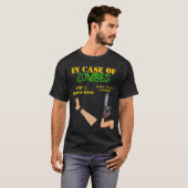 T-SHIRT EN CAS DE ZOMBIS ENLEVEZ LA MAIN, TRONÇONNEUSE (Devant entier)