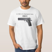 T-SHIRT EN CAS D'URGENCE APPEL 1911 (Devant)