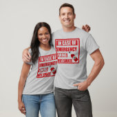T-shirt En cas d'urgence, apportez la sauce chaude, piment (Unisexe)