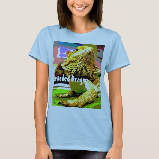T-shirt en chiffon avec dragon à oreilles (Devant)