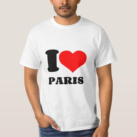 T-SHIRT EN COEUR DE PARIS (Devant)