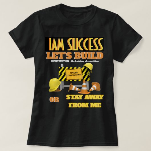 T-Shirt EN CONSTRUCTION (Design devant)