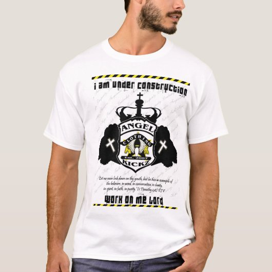 T-shirt En construction par le seigneur (Devant)
