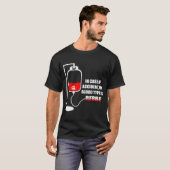 T-shirt En Coque d'accident mon groupe sanguin est Rebbe (Devant entier)