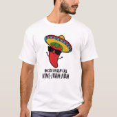 T-shirt En Coque De Chaleur Appelez Neuf Juan Mexicain Pun (Devant)