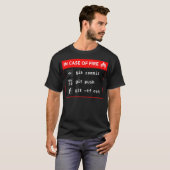 T-shirt En Coque de feu Git Commit Git Push Git TF Out  (Devant entier)