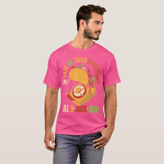 T-shirt En Coque De Taco Appel D'Urgence 9 Juan Juan Seaso (Devant entier)