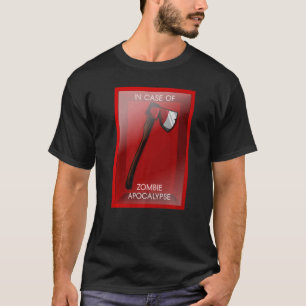T-shirt En Coque De Zombie Apocalypse Outil De Chopping Ax