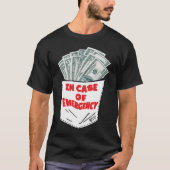 T-shirt En Coque D'Urgence Hommes Noirs (Devant)