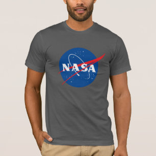 T-shirt en coton ajusté Iconique de la NASA (gris 