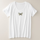 T-SHIRT EN COTON BOUTTERFLY PLUS TAILLE (Design devant)