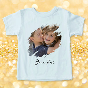T-shirt en coton doux bleu pour tout-petit garçon