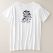 T-shirt en COTON féminin avec poisson jAPONAIS (Design dos)