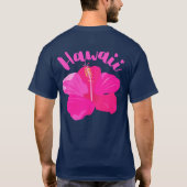 T-shirt en coton foncé classique hawaïen (Dos)